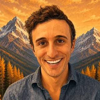 an illustrated portrait of aaron levin
